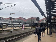 コペンハーゲン中央駅到着。空港から電車ですぐ