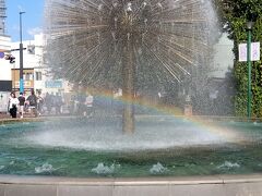 そして、東口の噴水の虹を見て、帰宅。