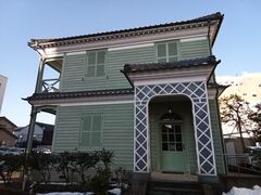 浜町にあるグリフィス記念館。グリフィスは、福井藩に雇われた外国人教師だそうです。