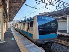 JR京浜東北線で新杉田駅へ到着。
