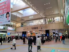 大宮駅からスタートです！
埼玉県最大の駅ということもあって駅は大きいです。

ちなみに画像中央やや右側に写っているうねうねとしたものは大宮駅名物の待ち合わせスポット「豆の木」です(笑)

地元の人たちは「豆の木で待ち合わせね」て言ったらたいてい通じるそうです(笑)