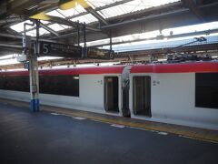 大船駅ではこの駅始発の成田エクスプレス35号成田空港行きが発車時間待停車中。
このあと市川駅でぶち抜かれます。