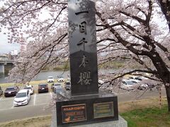 「一目千本桜」の碑．