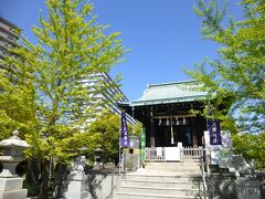 旧中川水辺公園沿いを南へサイクリング。途中から旧中川を少し離れ住宅地や緑地帯を通り抜けた先に亀戸浅間神社があります。下町にありながらゆったりとした境内で、真っ赤な鳥居が青空に映えていました。安産、子育ての神として信仰を集める木花咲耶比売命がご祭神です。また東京大空襲の戦火を逃れたことから地元の方には火伏の神としても崇められているようで、この辺りでは少なくなった木造建築の社殿です。