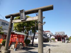 逆井の富士塚のある平井浅間神社の道を挟んんで斜め前に平井白髭神社があります。こちらも創建年代は不祥ですが逆井村、現在の平井一・二・四丁目の草創以来の鎮守と言われています。室町時代後期から太田道灌の家老が総代を務めてきたといわれる歴史ある神社です。東京大空襲で社殿は焼失したそうですが、現在もきれいに手入れされた境内に拝殿や稲荷神社があります。