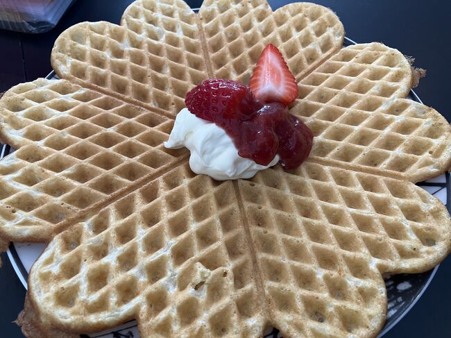 じゃじゃーん。この時期にいちごとラズベリーがあってびっくりだけど、もちろん輸入品。日本はいちごといえば今の時期からあるけれど、こちらは夏限定なので。<br /><br />もうすぐ２歳の娘さんと遊ばせてもらって、私も日本語で話しまくって楽しかった。夜はまたスーパーへ。明日は日曜でスーパーも休みなので、今のうちに大みそかに作る天ぷらの食材を買わなくては。晩御飯は昨夜の残りのターキーをいただきます。