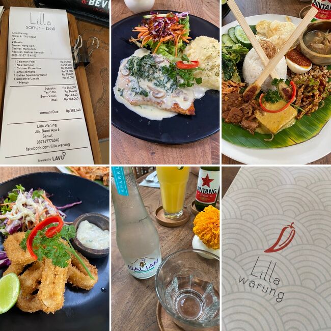 リラ・ワルン、　ワルンのハイエンド、　豪州だろうなって人がやってるお店で　感じの良いお店は何件もあるけど　食べもののレヴェルがもう一つ、、なんですね、、そこまで美味しさは求められてないのか、、ただこのリラ・ワルンは　なんでもちゃんと美味しいの、、ただ暑いｗ　もっと下の方のリラ・パンタイは　オン・ザ・ビーチなので涼しいかもね、、　続きまする