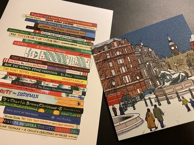 クリスマスカードも何通か届いていた、、<br />ひさしぶりにハンドライティングしたら　ぐにゃぐにゃの字になった、<br />恥ずかしい、、とてもまずいです、、