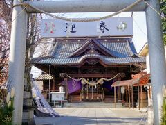 伊勢崎神社は正月三が日が終わって静かでした。