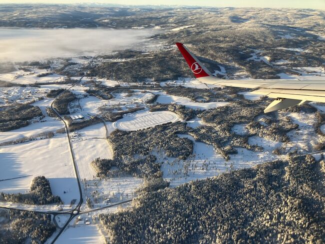 空港のあたりだけ霞んでいたみたい。
