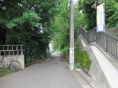 梅雨空の中、飛鳥山公園とJRの線路に挟まれた飛鳥の小径に向かいました。
王子駅中央口から30mほど、アスカルゴ公園入口駅の脇道を通って紫陽花が咲くエリアに向かいました。