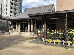 巣鴨地蔵通り商店街沿いに建つ高岩寺の菊まつりの様子です。