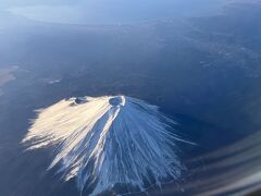 7時24分頃、富士山山頂付近通過
Ａ席を選んで正解