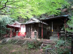青岸寺の近くに「金比羅大権現」があります
近くに錆びた案内板があり、「物流で栄えた米原湊と湖上交通の安全を願って祀られた」と書かれていました
