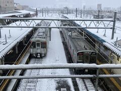 横手駅で北上線に乗り換え。