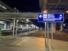 大阪駅から再びJR関空快速で関空に戻ってきました。
団体バス乗り場で宿の送迎バスを待ちます。