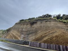 地層切断面を愛でる