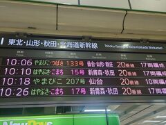 10:00　上野駅

どこかにビューーン！で出発。
１人につき6000JREポイントで往復新幹線チケットに交換できるのがありがたい！