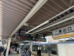 篠山口で乗り換えた普通列車も途中駅で10分止まるなど、とにかく遅い…
