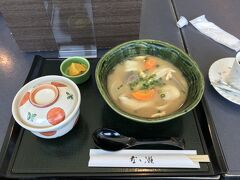 だんご汁定食と、