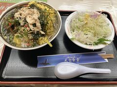 鹿児島空港のグルメはやはりこちら。
鶏飯ですね。750円に値上げしていますが頑張ってほしいところです。