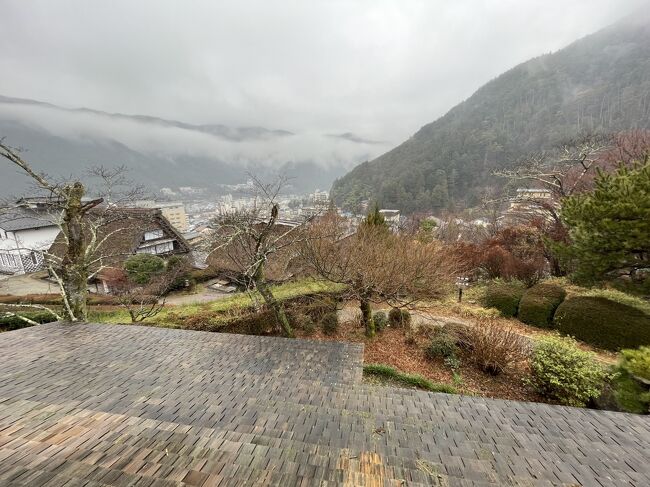 下呂温泉合掌村　旧大戸家住宅<br /><br />屋根裏部屋からの眺め