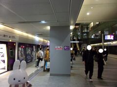 運よく「直行」の列車に乗車できたので、台北駅へ楽に到着できました(^_-)-☆。