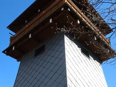仰空楼(筥湯横無料展望台)。修善寺唯一の外湯施設「筥湯」に併設された展望台です。無料で登ることができます。