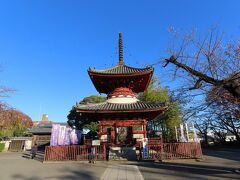 朝食後は付近の散策から。
喜多院の多宝塔です。