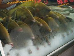 ●シティマーケット

朝から活気のあるシティーマーケット。
現地の人、観光客で賑わっています。
早々に、このお魚。
表紙にも使いましたが、この目と口が、微笑んでいるように見えます（笑）。
何て魚なんだろう？？？