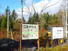 駒ヶ岳駅で列車交換