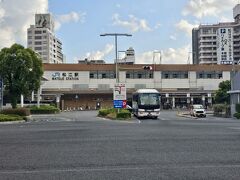 松江駅到着！
お隣の県にある空港ですが、米子は県境に近いので松江までも意外と近かったです