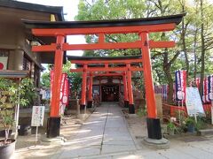 高倉稲荷神社 (高津宮境内社)。
再びここからぐいっと西へ振って、御堂筋を北上予定。