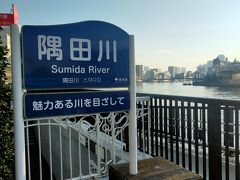 隅田川を渡り切りました。