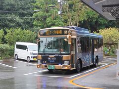 　坂本比叡山口駅前から江若バスで、ケーブル坂本駅まで移動しました。