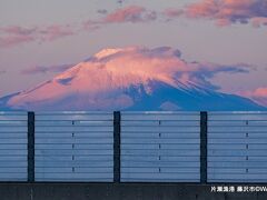 片瀬漁港から富士山