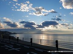 湘南海岸　七里ヶ浜から稲村ヶ崎　鎌倉市