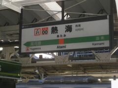  普通列車で東海道線を戻っていきます。さきほど通った熱海駅で乗り換えます。