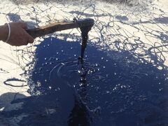 棒を付けました。（タール状の柔らかさです。）