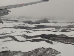 【MMB（女満別空港）】

MMBに到着時は、天候は曇り。
小雪が降っている状況でした。

「北海道の大地」と感じる瞬間でした。