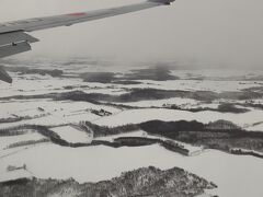 【MMB（女満別空港）】

MMBに到着時は、天候は曇り。
小雪が降っている状況でした。

「北海道の大地」と感じる瞬間でした。