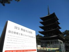 そして国宝「興福寺 五重塔」ですが保存修理工事中とのことでした。