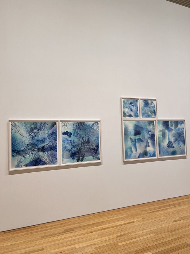 小金沢の独特の技法で制作された作品