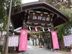 前日の夜、食事前に訪れた「桜山神社」にもう一度訪れ参拝しました。