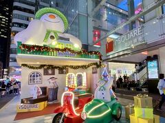 シャトルバスはカオルーンホテル前で下車

地下鉄尖沙咀駅の真上、アイスクェアモール前のクリスマス飾り