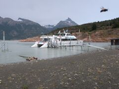 氷河遊覧船に乗るオプションを選んだ人をピックアップして港に行きます。