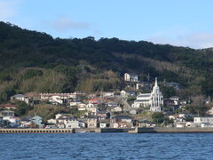 住民の方のエリアには教会も見えます。
ゴシック様式の沖之島教会。