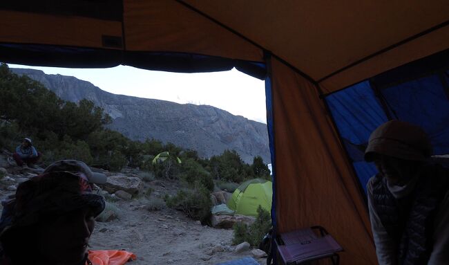 ダイニングテントから