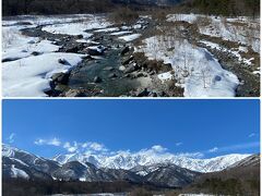 白馬大橋からの白馬三山の絶景です♪
超お勧めの絶景ポイントです、一度は訪れてみてください。
絶景よありがとう～！