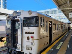 朝9時過ぎ
ホテルシャトルバスで鹿児島中央駅へ
「特急指宿のたまてばこ」に乗車します

JR九州のウェブサイトから指定席の予約ができます
